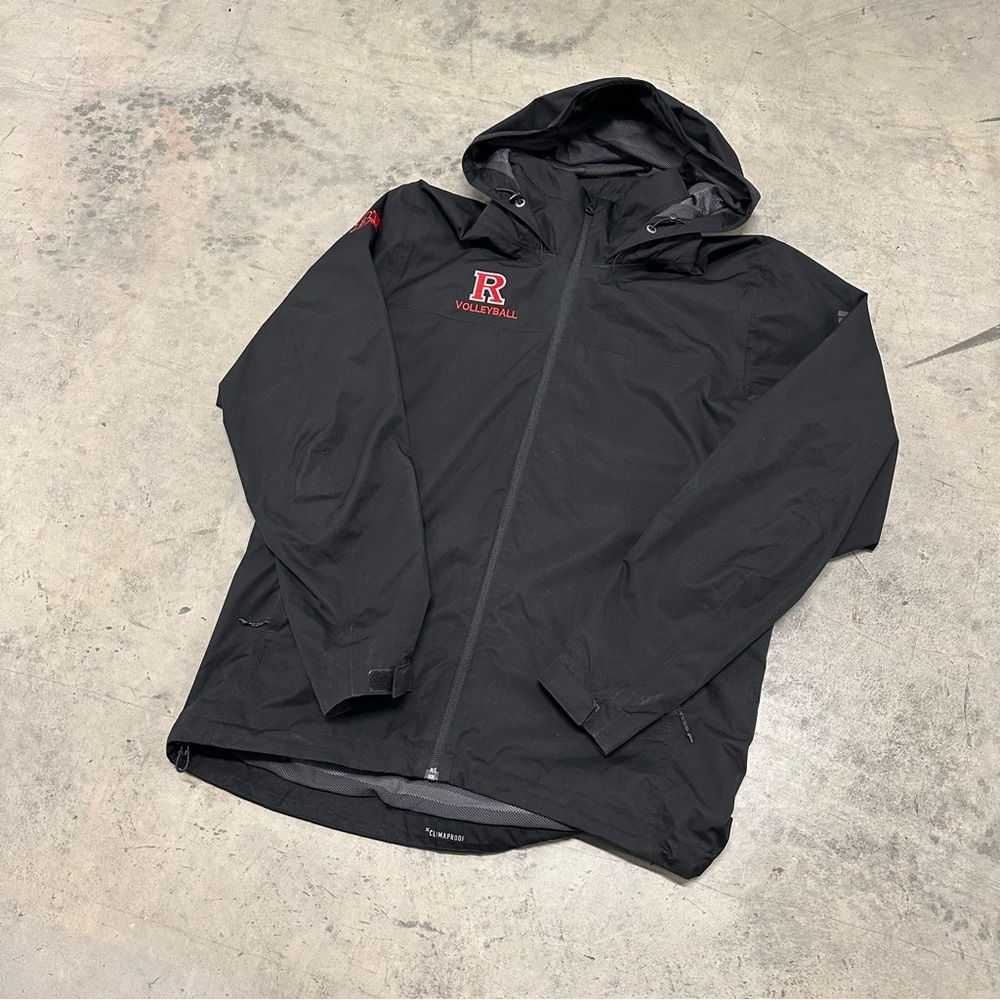 Adidas Rutgers Scarlet Knights Jacket Pullover Mens M 
Black Player Issue - Picture 2 of 13